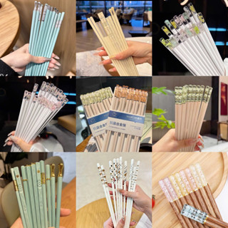 ￼Sét 10 Đôi Đũa Sợi Thuỷ Tinh Kháng Khuẩn Chống Nấm Mốc , Trơn Trượt