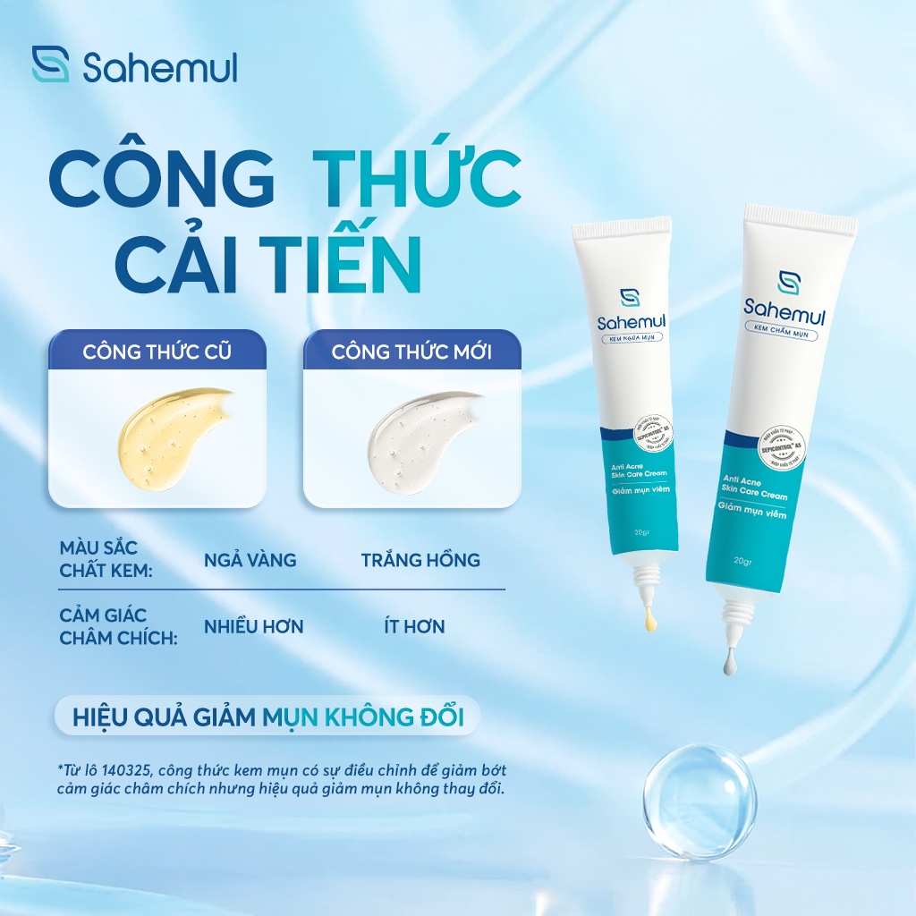 Combo 2 Tuýp Kem Mụn SAHEMUL dùng cho mụn viêm Anti Acne Skin Care Cream 20gr | BigBuy360 - bigbuy360.vn
