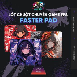  Lót chuột pad chuột chuyên game FPS 40x45cm dày 6mm bề mặt speed chống trượt di chuột cực êm 