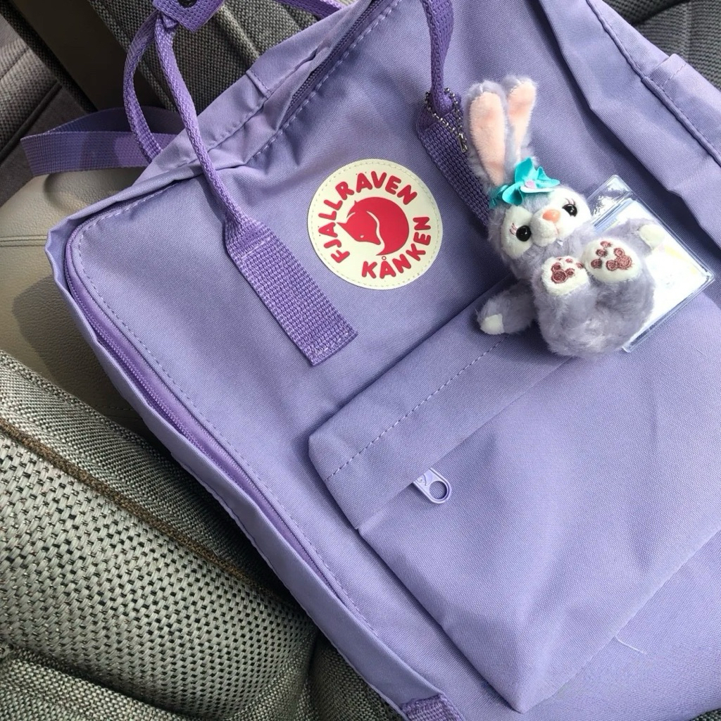 Balo Kanken Embroidery Màu Tím Nhạt