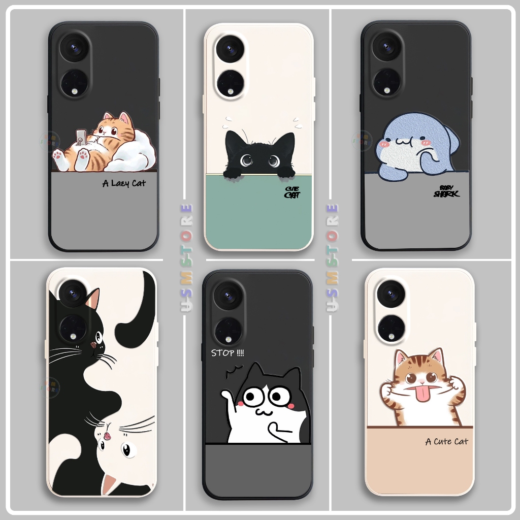 Ốp lưng Oppo A1 / A1 Pro / Reno 8T / A98, silicon dẻo, chống sốc, dễ thương, in tên riêng