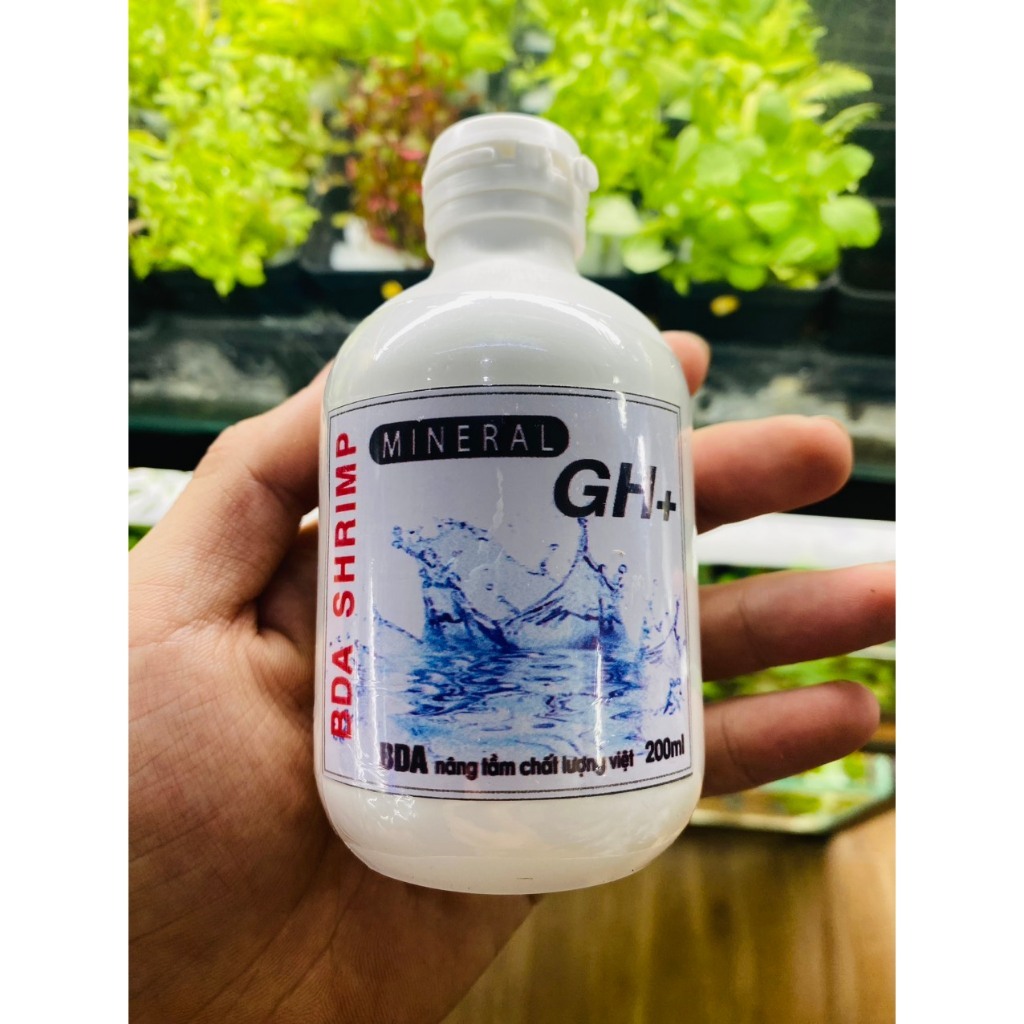 Khoáng GH+ Mineral BDA – khoáng bổ sung canxi, magie, cân bằng GH cho hồ tép, cá cảnh, giúp tép lột xác dễ dàng