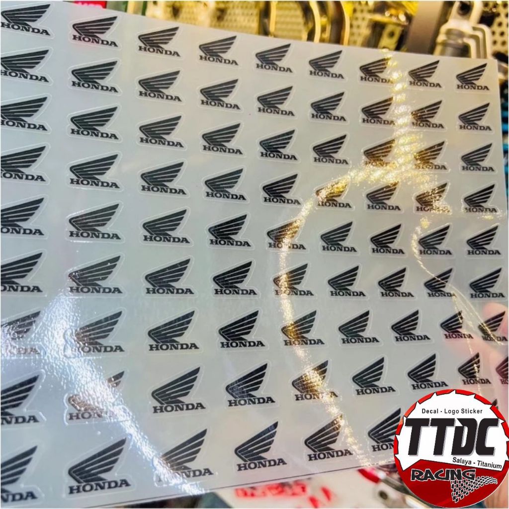 Tem lẻ Sticker logo Honda dán biển số