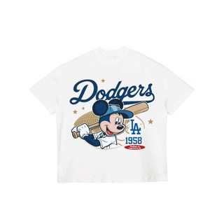 Áo Thun Boxy Trắng CHUỘT "MICKEY" - Áo Nam Nữ Cotton Thoáng mát dày dặn - CHÍNH HÃNG - ThePalm 