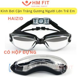  Kính bơi cận thị Haizid Kính bơi tráng gương người lớn trẻ em chống nước an toàn cho bé chống mờ 