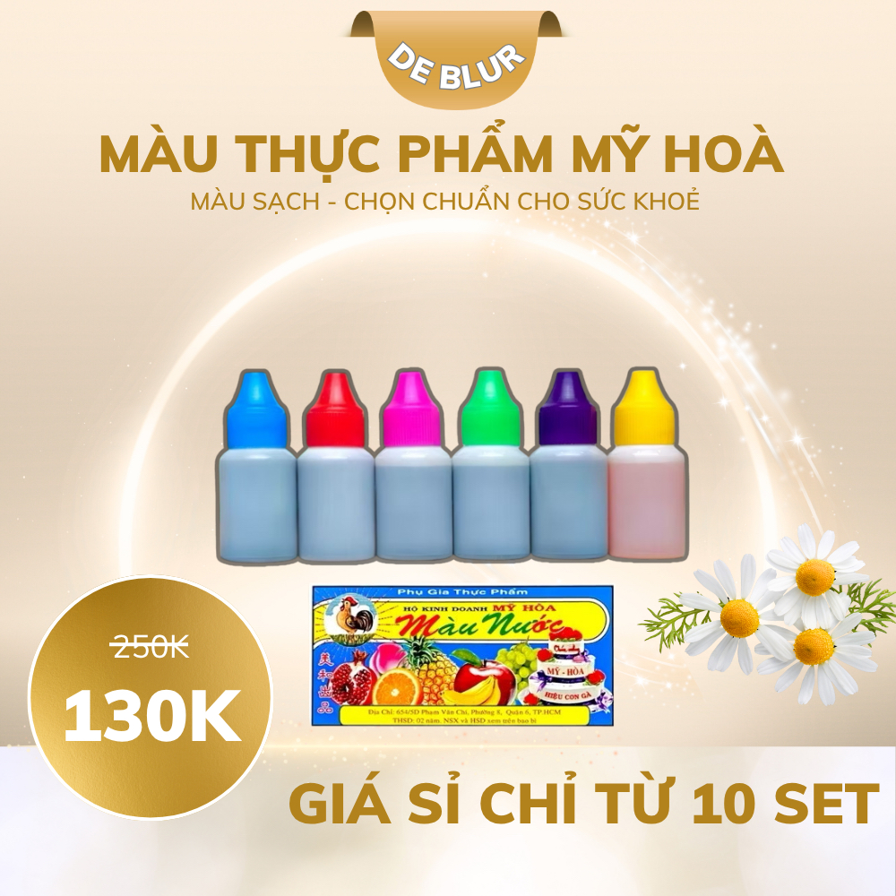 COMBO 2 Chai Màu Nước Thực Phẩm Mỹ Hoà Chai Lớn ( 10ML ) Đảm Bảo Chất Lượng / Tuyệt Đối An Toàn