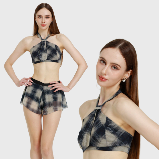 Nia Pole Dance Outfit – Set Múa Cột Cao Cấp, Bodysuit Elegant, Ballet Barre Aerial | Spincess