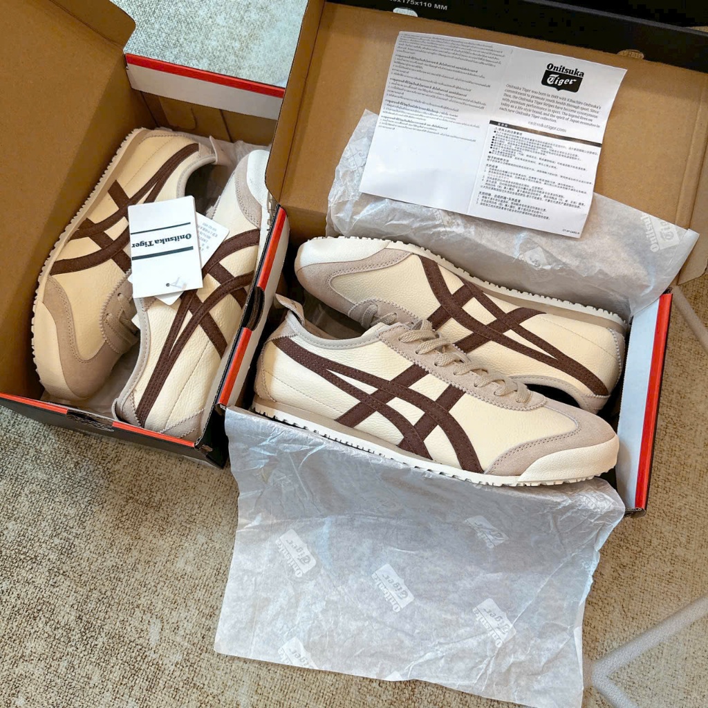 Giày Onitsuka Tiger Mexico 66 Vin Birch Brown,Tiger Màu Vàng Kem 36-44