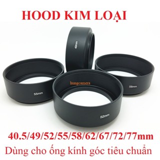 Hood kim loại tròn ren xoáy cho ống kính len máy ảnh, ống kính góc tiêu chuẩn