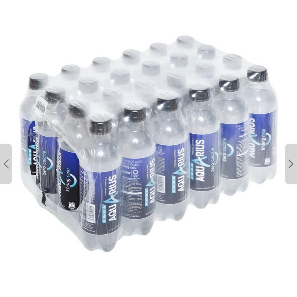 [Hoả tốc HCM]-(Thùng 24 chai) Nước uống vận động Aquarius Zero (390ml/chai)