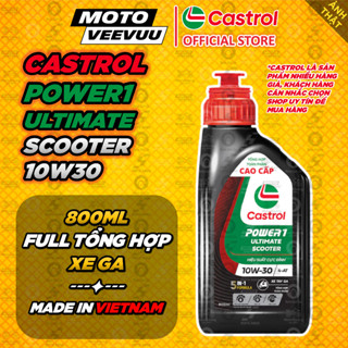[MTVV] Dầu nhớt (XE GA) CASTROL POWER 1 ULTIMATE SCOOTER 4T 10W30 API SP 800ml Chính hãng <END>