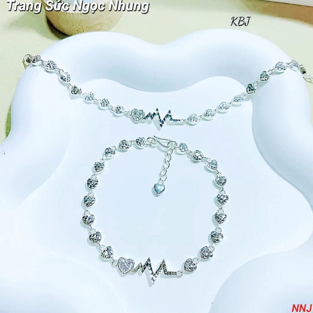 Lắc tay kiểu bạc ta đính đá-M116
