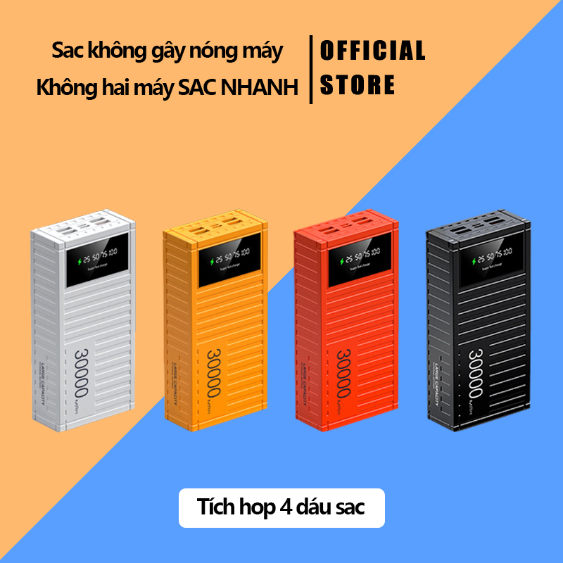 Pin Container 50000mAh ✦ Sạc Nhanh + LED Hiển Thị ✦ Vỏ Bền Thêu Đặc