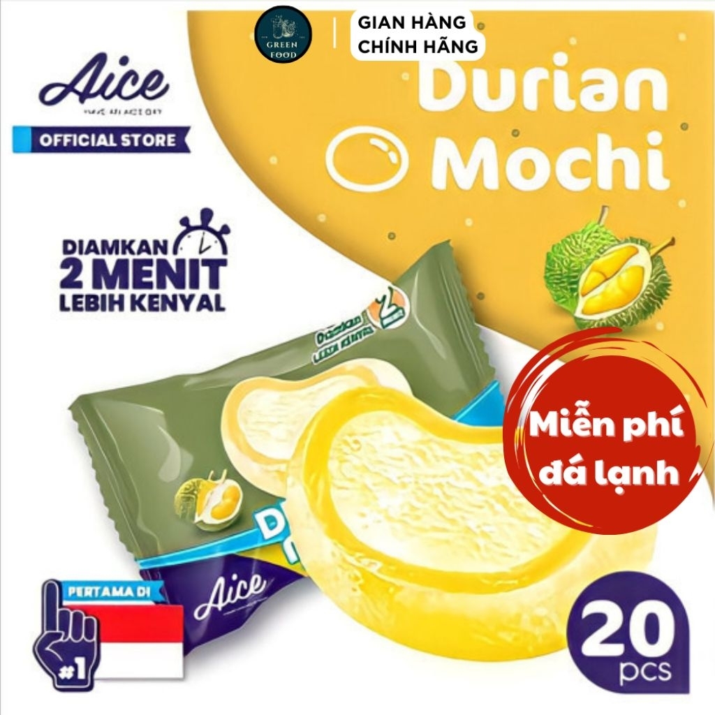 Kem Mochi Sầu riêng Aice - Kem Hadilao