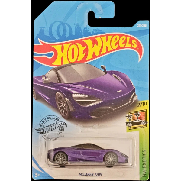 Xe mô hình tỉ lệ 1:64 CHÍNH HÃNG Hot Wheels McLaren 720s tím