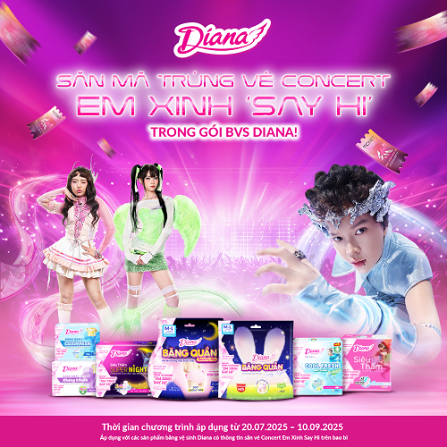 Băng vệ sinh Diana (Băng quần/Hàng ngày/Sensi siêu mỏng/Sensi Cool Fresh) [EXSH]