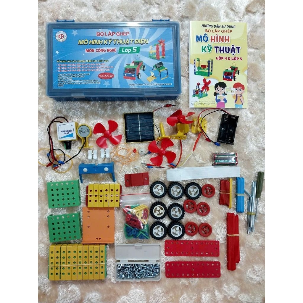 BỘ KỸ THUẬT LẮP RÁP ĐIỆN LỚP 4 và 5 ( dùng được cho học sinh lớp 4 và lớp 5 )