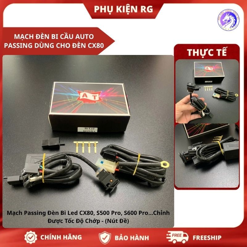 Mạch Đèn Bi Cầu Auto passing Dùng Cho Đèn CX80, Bi 1.5, Bi 1.8, Bi 3.0 , Mạch Role Cầu Chì Cho Bi Cầ