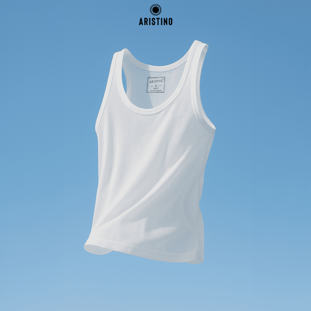 Áo tank top nam ARISTINO chất liệu 100% cotton + áo ba lỗ Insidemen mềm mại - AC21/IC23MT