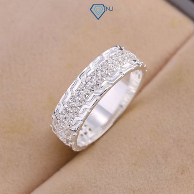 Nhẫn bạc thật nam đính đá bản vừa chất cá tính NNA0216 Trang Sức TNJ