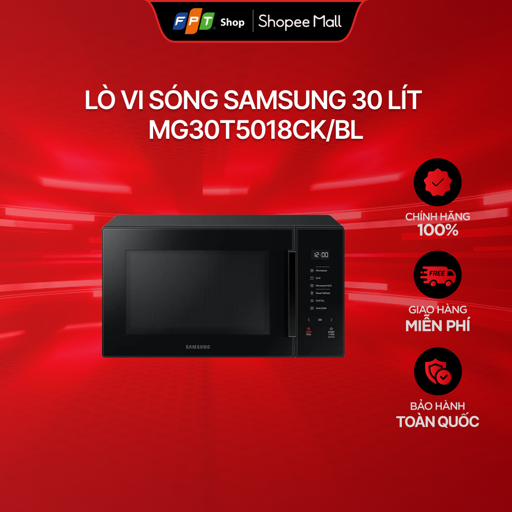 Lò vi sóng Samsung 30 lít MG30T5018CK/BL