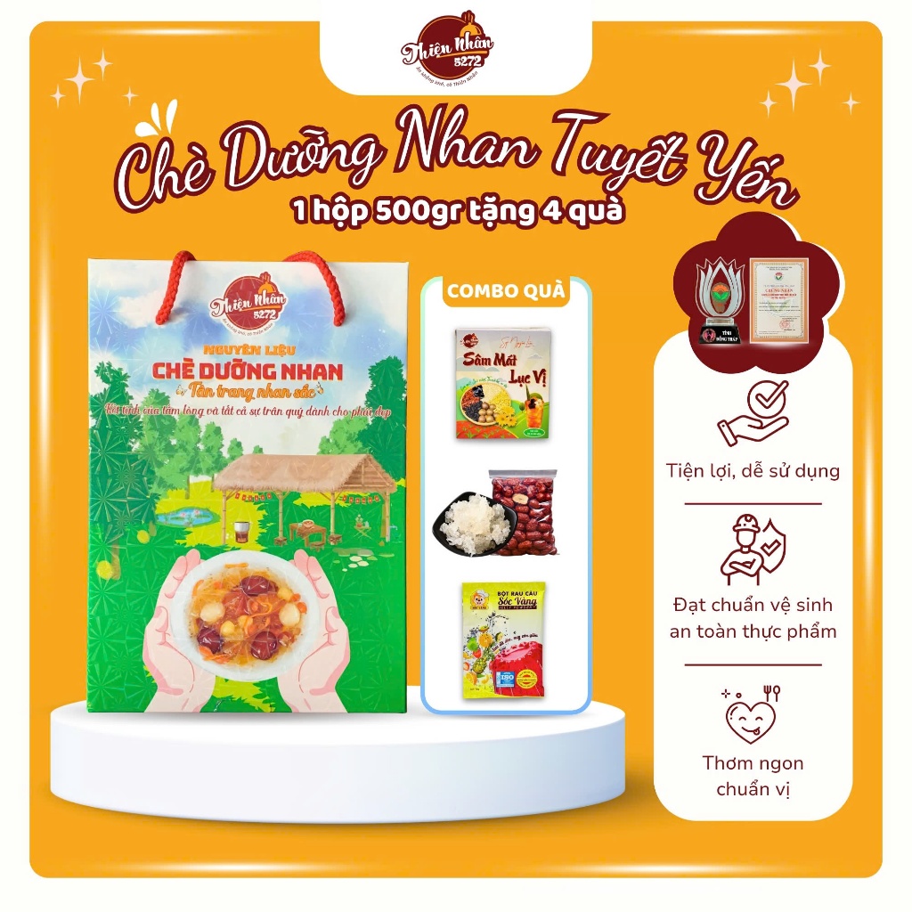 [Quà tặng hè]Túi Chè Dưỡng Nhan -14 Vị size 500g ( Tặng Kèm 1 Set Sâm Mát Lục Vị + 1 Túi Táo Trái +1 Tuyết Yến+ 1 R.Câu)