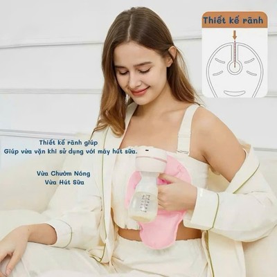 Túi chườm thông tia sữa KidsWorld chườm nóng/lạnh giúp kích sữa, giảm cảm giác đau nhức, 1 hộp 2 cái