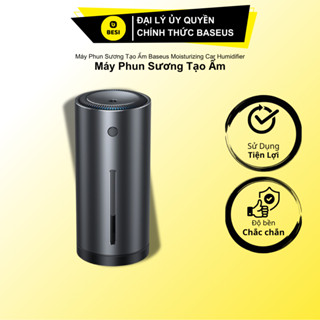 Máy Phun Sương Tạo Ẩm Baseus Cho Ô Tô | Thiết Kế Vừa Hộc Để Ly, Vỏ Hợp Kim Nhôm Sang Trọng