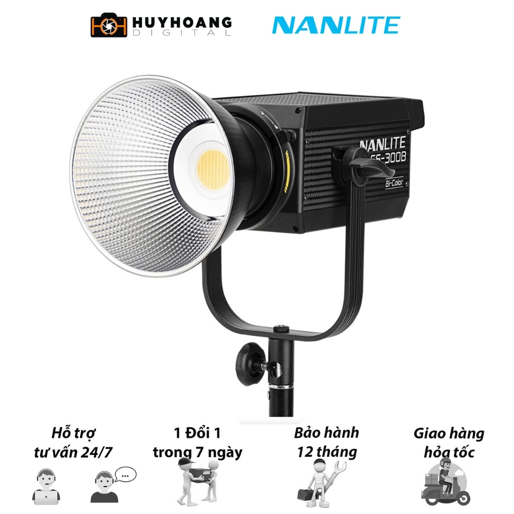 Đèn LED NANLITE FS-300B 2700 - 6500K 300W - Hàng chính hãng - ĐƠN ĐÈN
