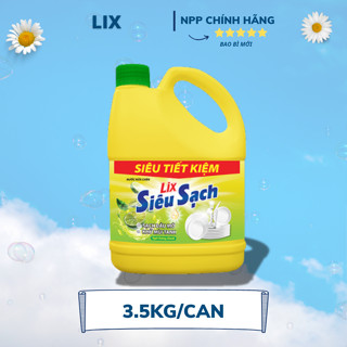  Nước Rửa Chén LIX Siêu Sạch Hương Chanh 3.5KG Siêu Tiết Kiệm - Lixco Việt Nam 