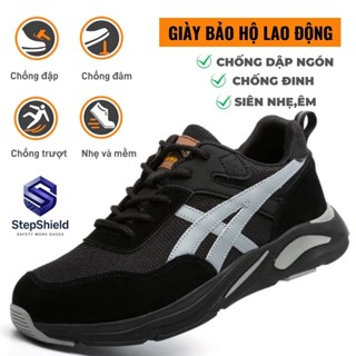 [Nam Nữ Cùng Kiểu]🍀Giày Bảo Hộ Thể Thao Chống Đinh, Chống Trơn Trượt, Chống Dập Ngón, Cổ Thấp
