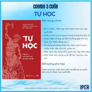 Sách Combo Kỹ năng học tập - IPER (2C: Tự Học + Văn hóa giảng đường)