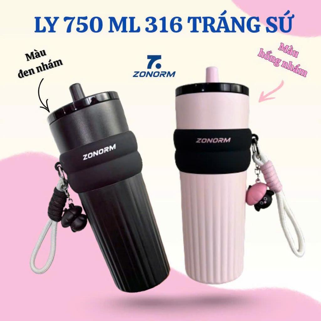 Ly Giữ Nhiệt Cao Cấp ZONORM 750ml Inox 316 Màu Ombre Tặng Kèm Móc Khóa Treo Cute | BigBuy360 - bigbuy360.vn