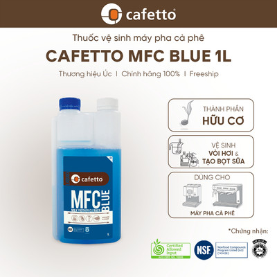 Dung dịch vệ sinh vòi đánh sữa máy pha cà phê Cafetto MFC Blue (1 lít) - Xuất xứ Úc