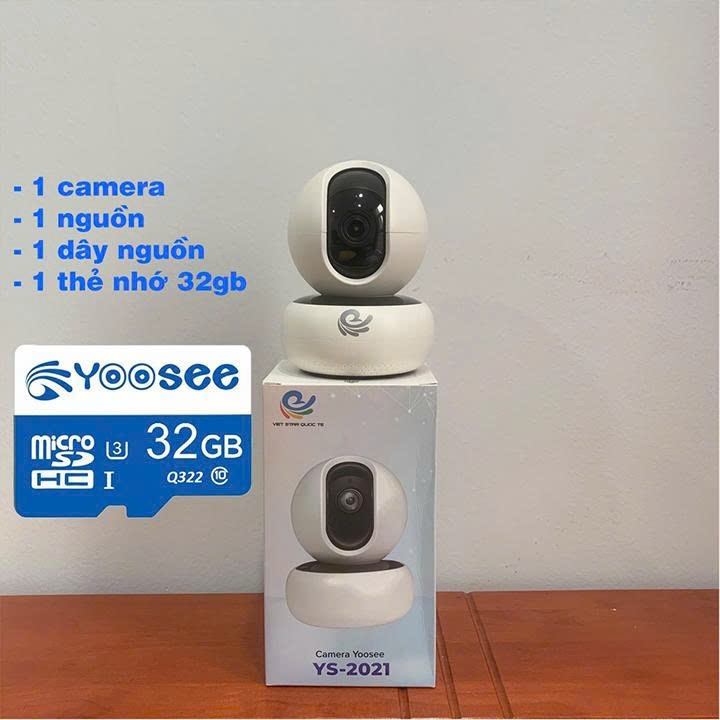 Camera wifi trong nhà Yoosee YS-2021 đàm thoại phát hiện chuyển động, hình ảnh 2MP và thẻ nhớ