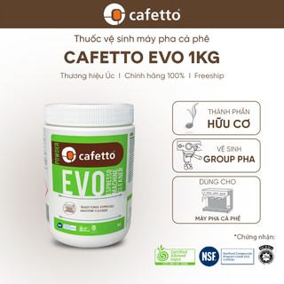 [Xuất xứ Úc] Bột vệ sinh hữu cơ máy pha cà phê chuyên nghiệp Cafetto EVO (500g/ 1kg) - Hàng Chính Hãng