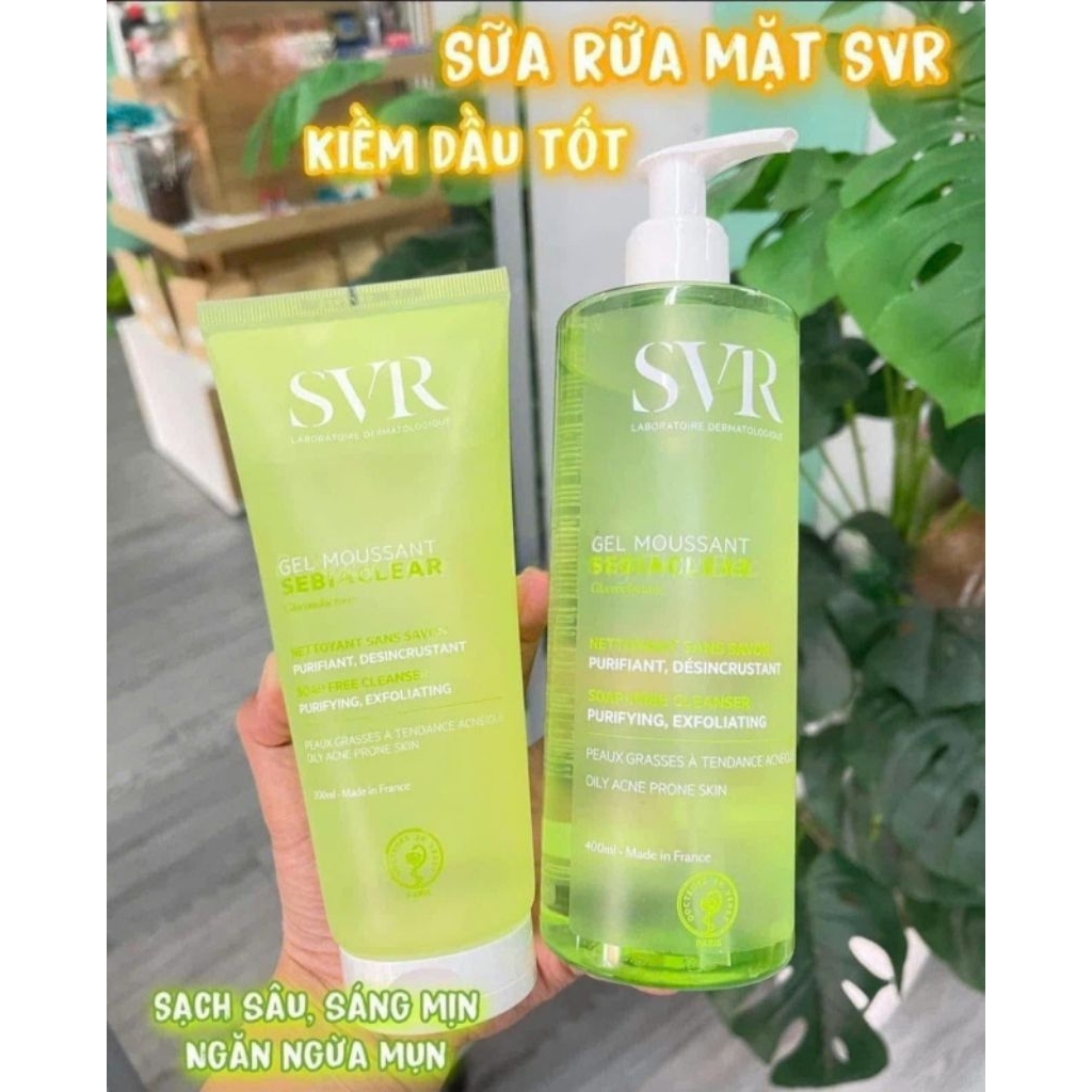 Sữa rửa mặt SVR SEBIACLEAR Gel Moussant