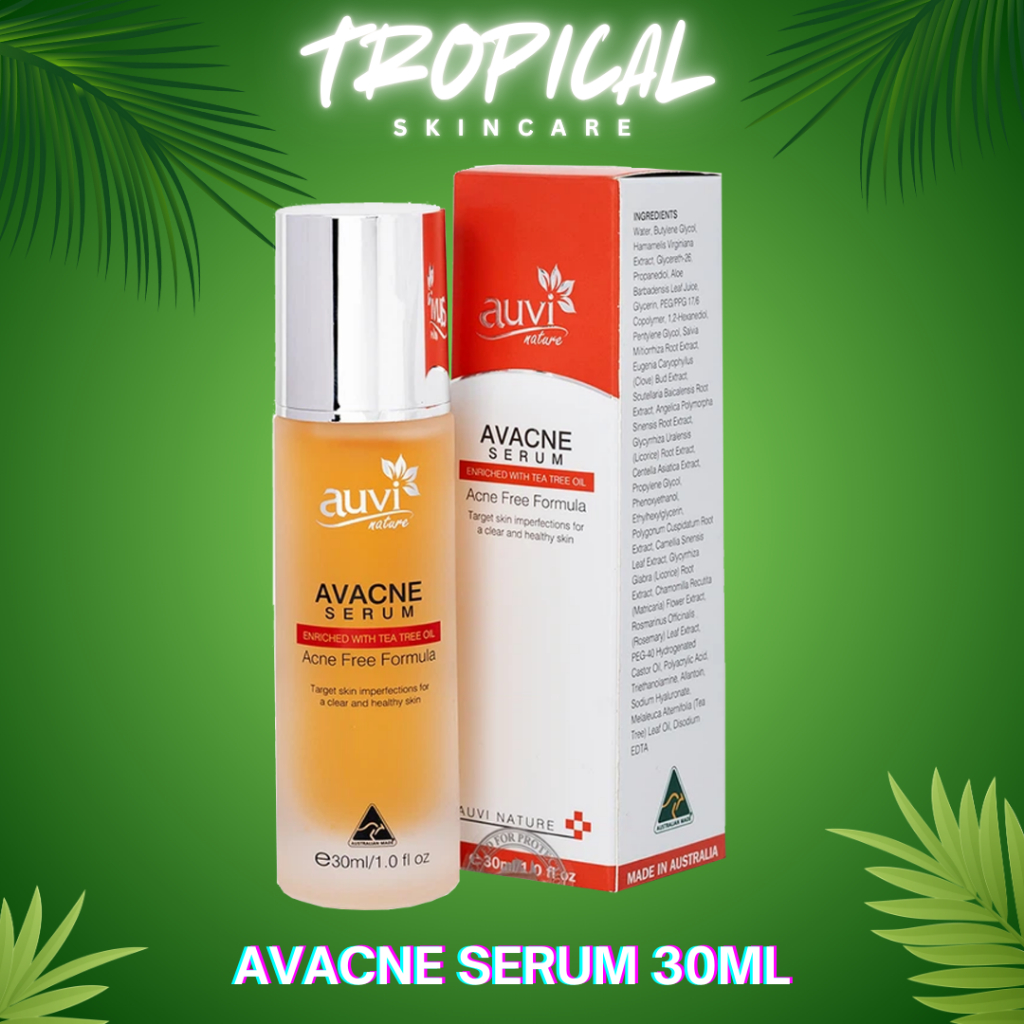 AUVI NATURE l Tinh chất hỗ trợ giảm mụn, giảm nhờn, mờ thâm mụn Avacne Serum 30ml