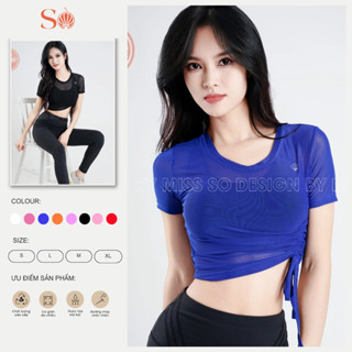 Áo lưới tập gym nữ cao cấp, Áo tank top nữ cao cấp JOY COLECTION, chất vải thun thoáng mát Miss Sò