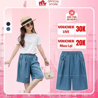 Quần jean lửng bé gái Riomio quần bò bé gái cạp chun, chất mềm mịn không phai màu RO1117