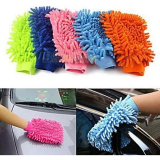  【MOTEX  5 cái Bao Tay Rửa Xe Sợi Microfiber Chuyên Dùng Lau Rửa Xe Ô Tô Xe Máy  màu ngẫu nhiên  