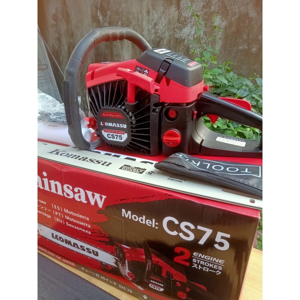 Máy cưa xích chạy xăng - máy cưa xích 75CC KOMASU
