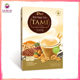  BỘT NGŨ CỐC TAMI ÍT NGỌT KHÔNG ĐẬU NÀNH DINH DƯỠNG GIẢM CÂN 900GR - LÁ TÍA TÔ 
