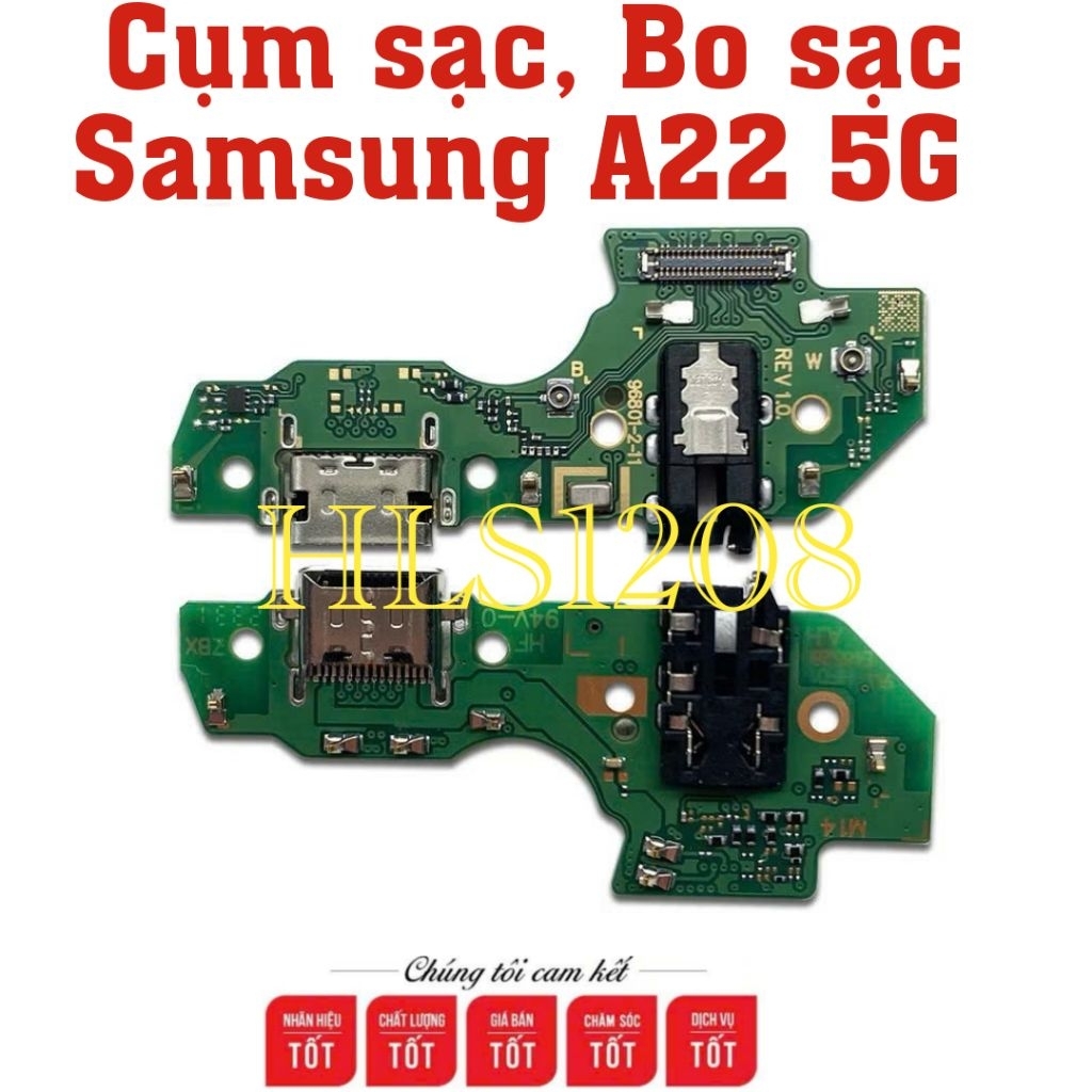 cụm sạc sam sung a22-5g/ cụm đuôi sạc samsung a22-5g/ chân sạc samsung a22-5g zin mới