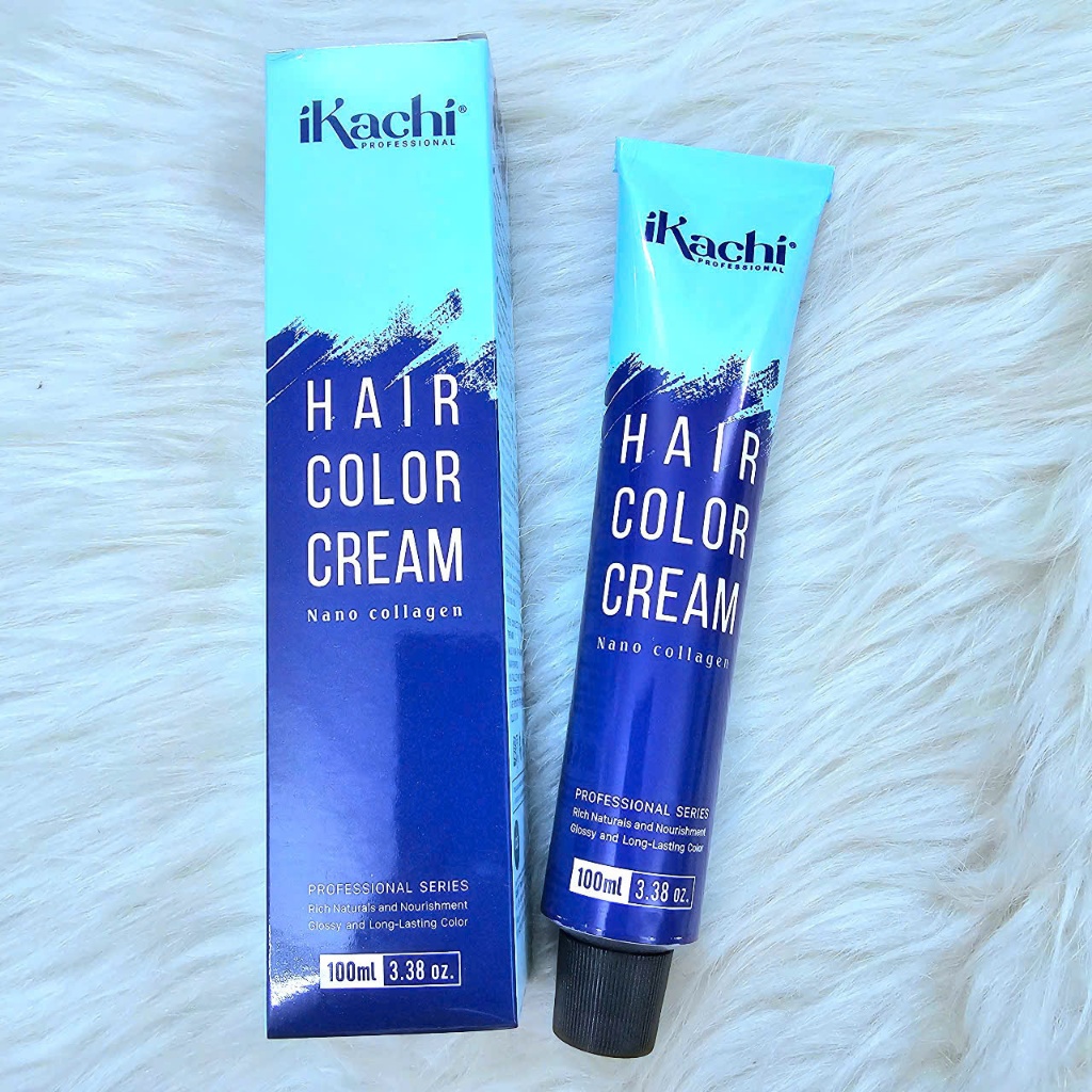 Thuốc Nhuộm Tóc IKACHI (Xanh Dương) 100ml - Đủ Màu - KHÔNG Kèm Oxy Trợ Nhuộm - Giành Cho Salon