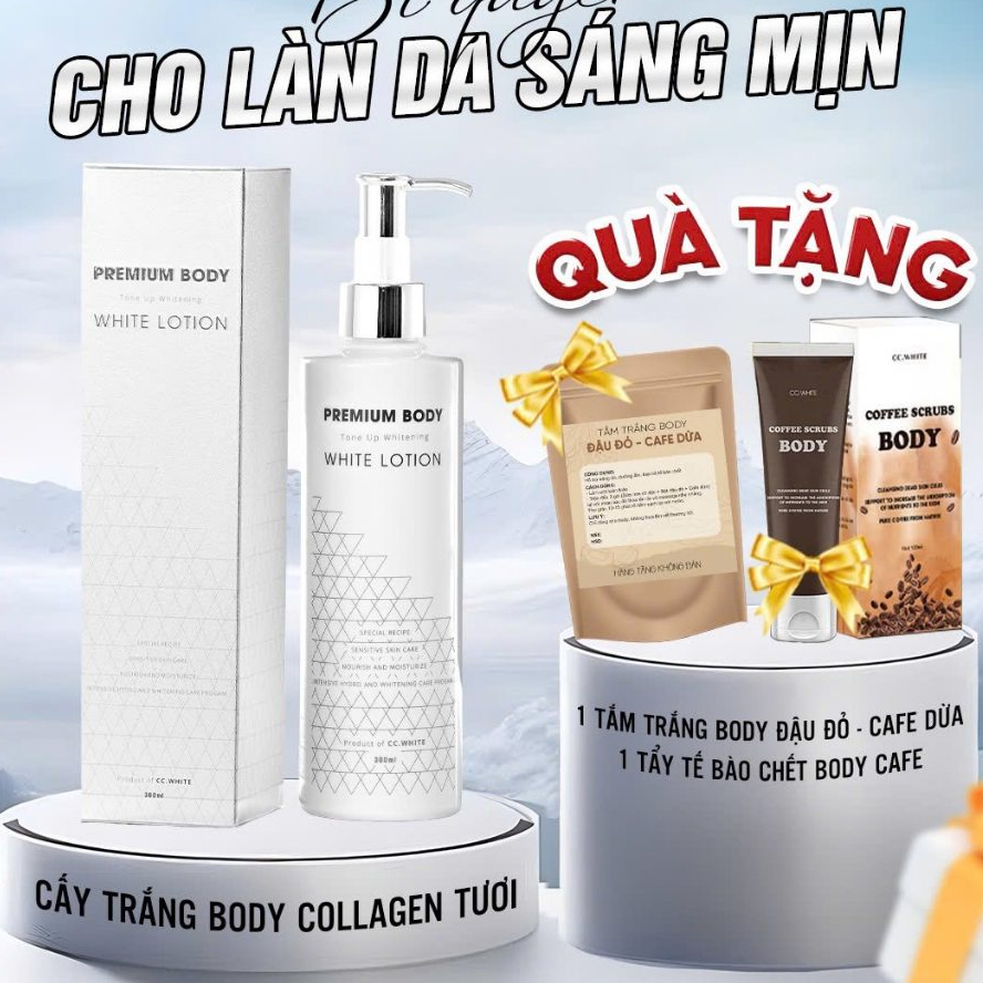 Cấy trắng Body Senses CC WHITE Dưỡng trắng Body 10 ngày,Không lộ kem, Không bết dính, Kháng nước - 3