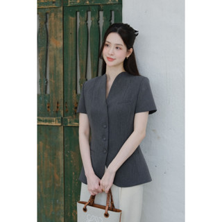 VEST GHI XÁM - MAISON LEENAA | ART-WEAR