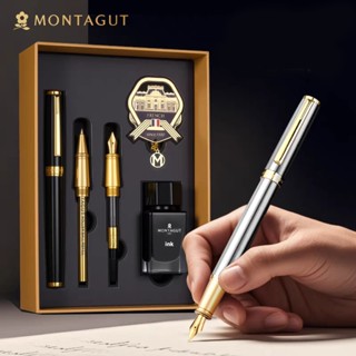 BÚT KÝ MONTAGUT 803, khắc tên theo yêu cầu,Quà tặng doanh nghiệp cao cấp kèm lọ mực và ngòi thay thế ( FULL BOX)