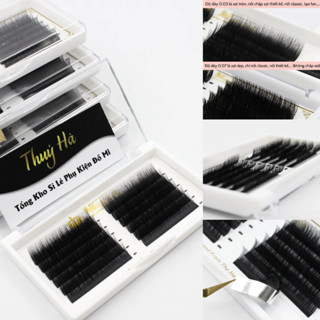  Mi Lông Thỏ Siêu Mềm Nhẹ Tự Nhiên \ Dày 0.03-0.07 Cong J-B-C-CC-D 8-16mm  Lông Mi Magiclash Thúy Hà 