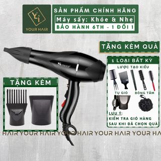 Máy sấy tóc Surker SK3901 kèm theo 2 đầu tụ gió - Có 2 chiều nóng lạnh
